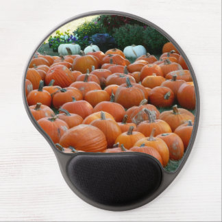 Pumpkins and Mums Autumn Harvest Photography Gel Mouse Pad