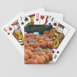 Pumpkins and Mums Autumn Harvest Photography Poker Cards
