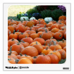 Pumpkins and Mums Autumn Harvest Photography Wall Sticker