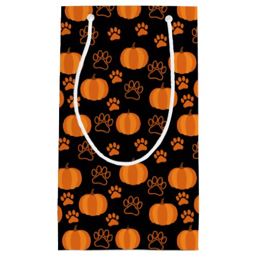 Pumpkins and Paws Halloween Small Gift Bag