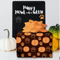 Pumpkins and Paws Halloween Wrapping Paper