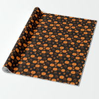 Pumpkins and Paws Halloween Wrapping Paper
