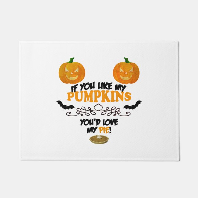 Pumpkins and Pie Doormat (Front)