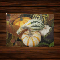 Pumpkins and Squash Still Life Photo Cloth Placemat