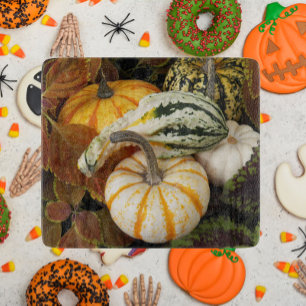 Pumpkins and Squash Still Life Photo Cutting Board