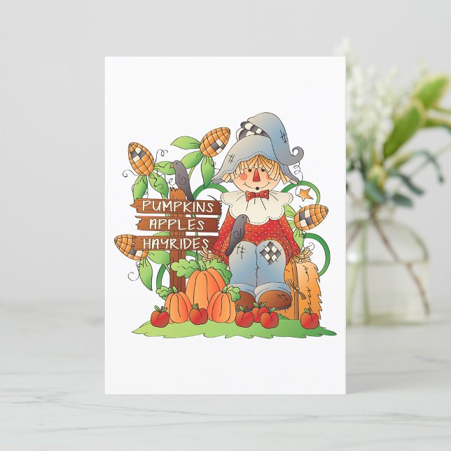 Pumpkins Apples Hayrides Invitation (Creator Uploaded)