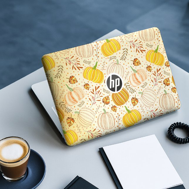 Pumpkins Autumn Fall Harvest Pattern HP Laptop Skin (Creator Uploaded)