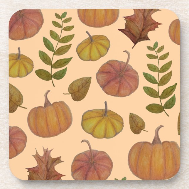 Pumpkins  beverage coaster (Front)