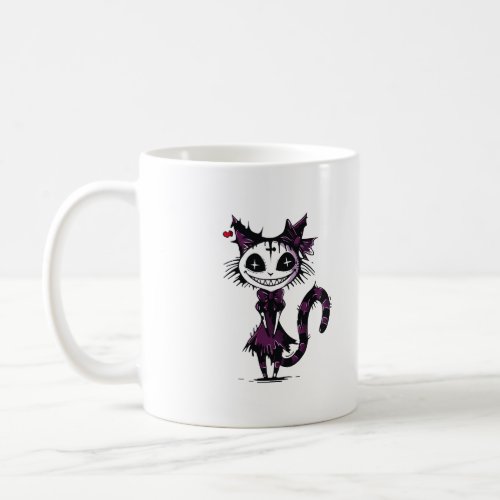 pumpkins_black_cat_illustration coffee mug