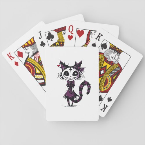 pumpkins_black_cat_illustration playing cards