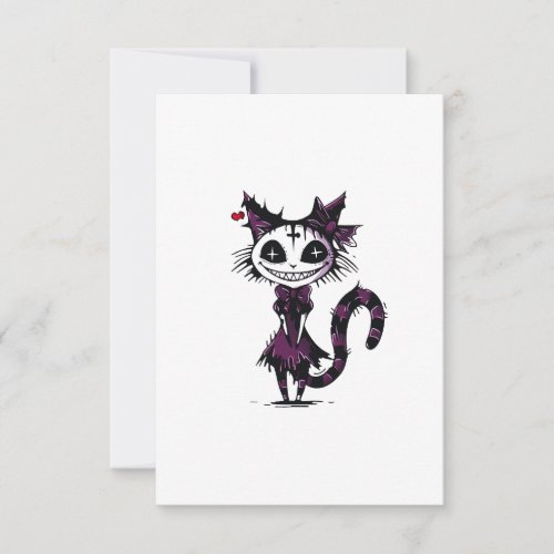 pumpkins_black_cat_illustration thank you card