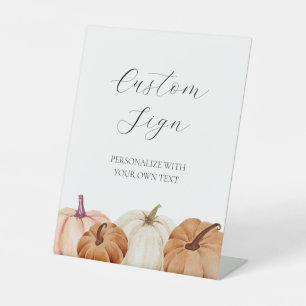 Pumpkins Custom Text Sign