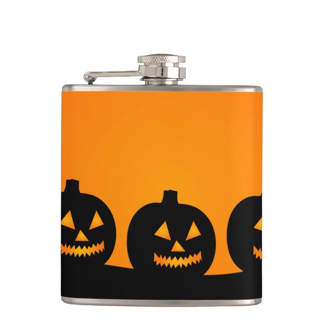 Pumpkins Flask (Front)