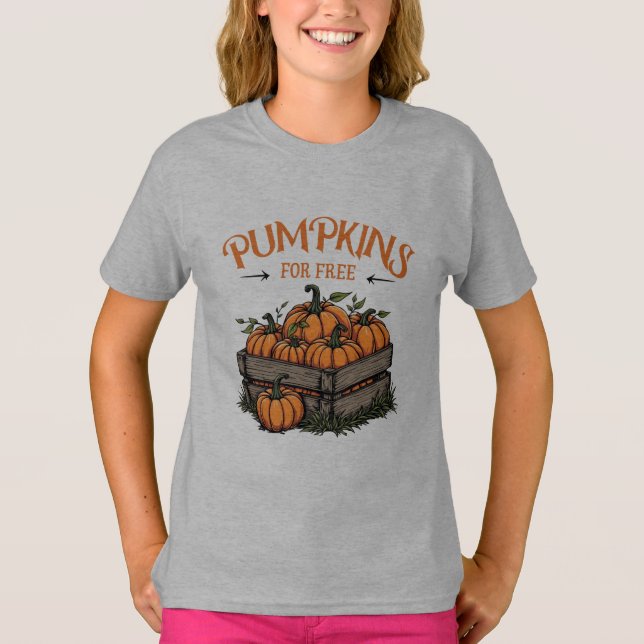 Pumpkins For Free - Autumn Lovers T-Shirt (Front)