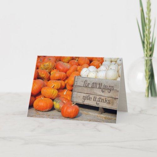 Pumpkins for Thanksgiving Thanks