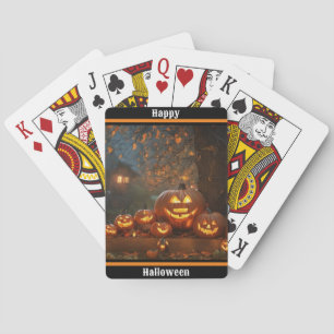 Pumpkins Halloween Family Collection Poker Cards