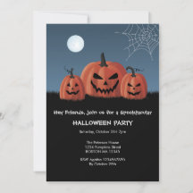 Pumpkins Halloween Invitation