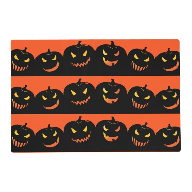 Pumpkins Halloween Placemat (Front)
