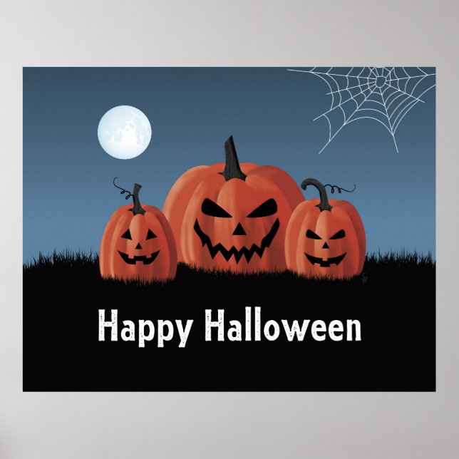 Pumpkins Halloween Poster (Front)