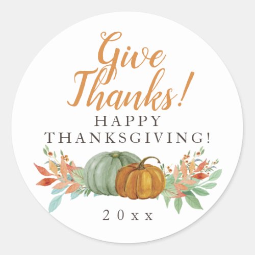 Pumpkins Happy Thanksgiving sticker