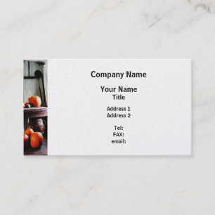 Pumpkins in Kitchen - Platinum Finish Business Card