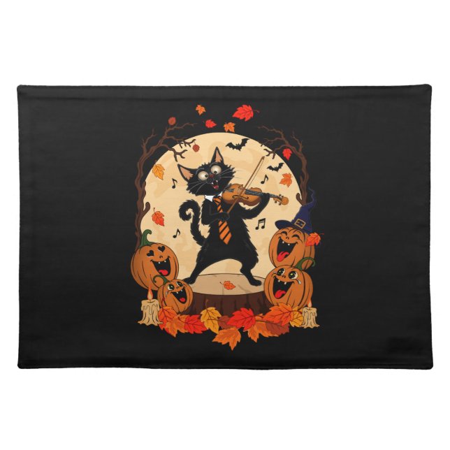Pumpkins Kitchen  Cloth Placemat (Front)