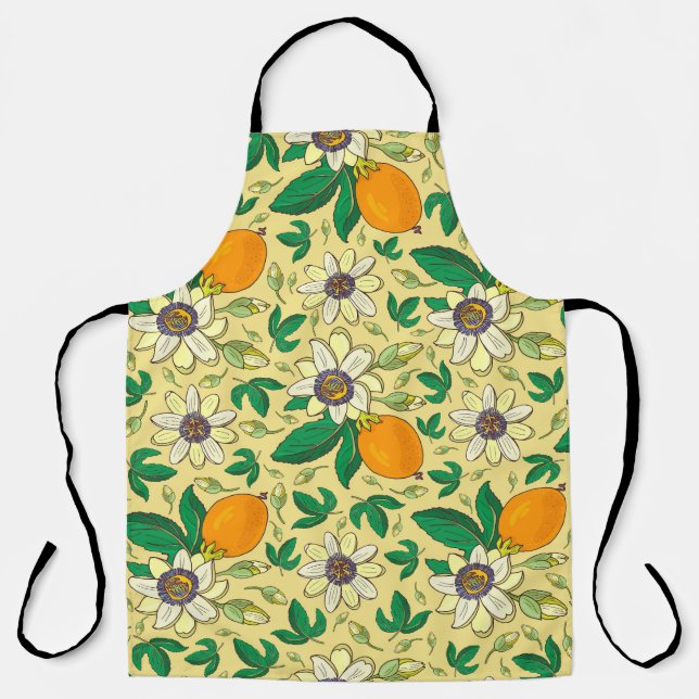Pumpkins & Leaves: Autumn Harvest Apron (Front)