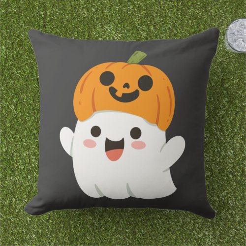 Pumpkins Make the Perfect Night. Outdoor Pillow