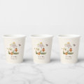 Pumpkins Mushroom Woodland Insects Boy Baby Shower Paper Cups | Zazzle