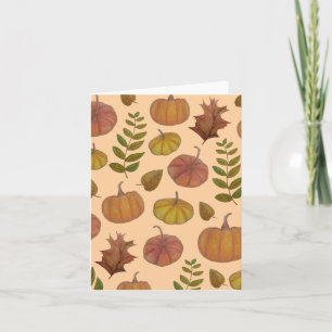 Pumpkins note card
