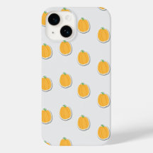Pumpkins on gray