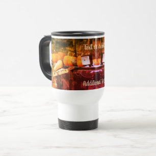 Pumpkins On Truck Nature Art Personalized Travel Mug