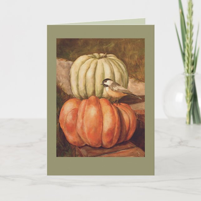 Pumpkins on West Main card (Front)