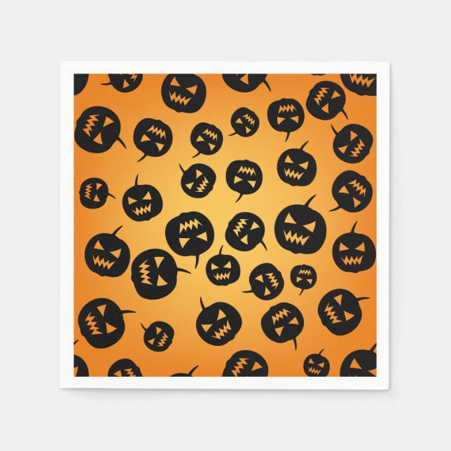 Pumpkins Paper Napkins (Front)