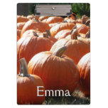 Pumpkins Photo for Fall, Halloween or Thanksgiving Clipboard