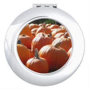 Pumpkins Photo for Fall, Halloween or Thanksgiving Compact Mirror