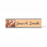 Pumpkins Photo for Fall, Halloween or Thanksgiving Desk Name Plate