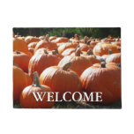 Pumpkins Photo for Fall, Halloween or Thanksgiving Doormat
