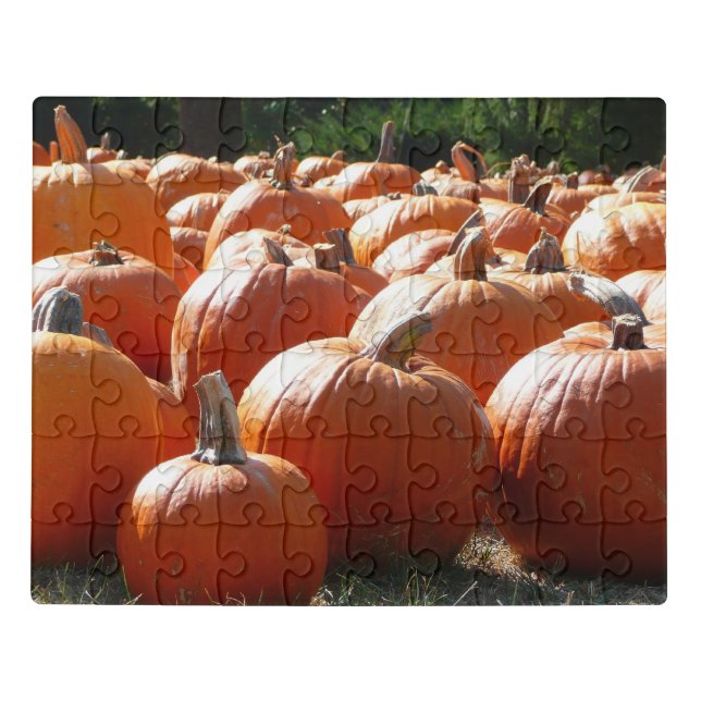 Pumpkins Photo for Fall, Halloween or Thanksgiving Jigsaw Puzzle (Puzzle Horizontal)