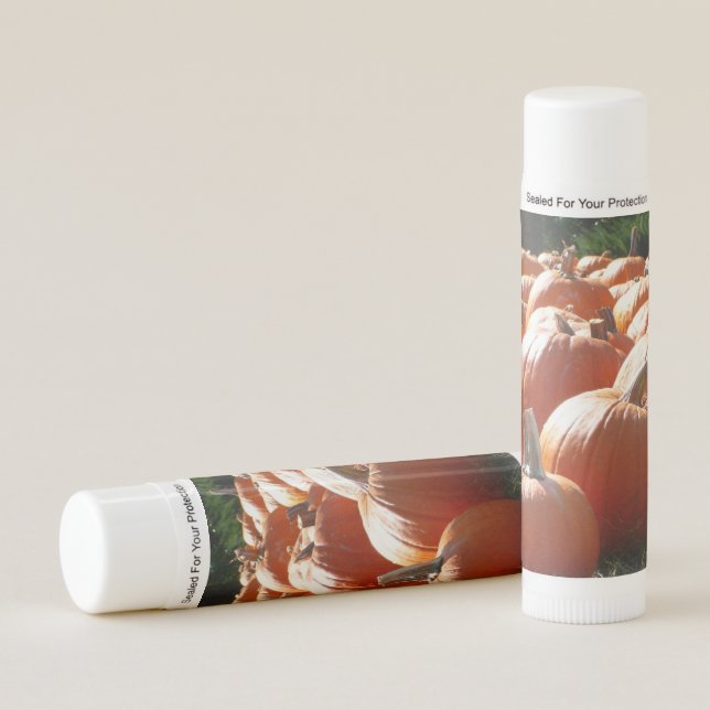 Pumpkins Photo for Fall, Halloween or Thanksgiving Lip Balm (Front)