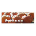 Pumpkins Photo for Fall, Halloween or Thanksgiving Name Tag