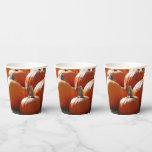 Pumpkins Photo for Fall, Halloween or Thanksgiving Paper Cups
