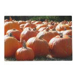 Pumpkins Photo for Fall, Halloween or Thanksgiving Placemat