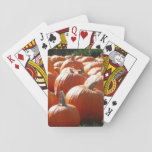 Pumpkins Photo for Fall, Halloween or Thanksgiving Playing Cards