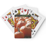 Pumpkins Photo for Fall, Halloween or Thanksgiving Playing Cards