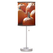 Pumpkins Photo for Fall, Halloween or Thanksgiving Table Lamp (Left)