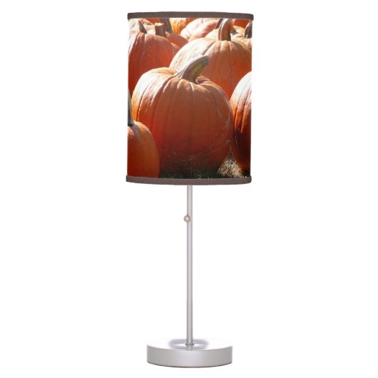 Pumpkins Photo for Fall, Halloween or Thanksgiving Table Lamp (Front)