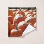 Pumpkins Photo for Fall, Halloween or Thanksgiving Wash Cloth