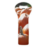 Pumpkins Photo for Fall, Halloween or Thanksgiving Wine Bag
