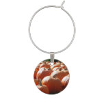 Pumpkins Photo for Fall, Halloween or Thanksgiving Wine Glass Charm